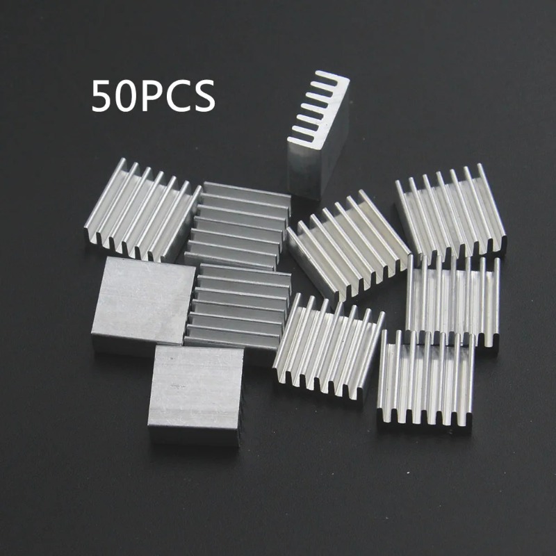 Aluminium Extrusion - 50 adet Ekstrüzyon Alüminyum Soğutucu 14x14x6mm