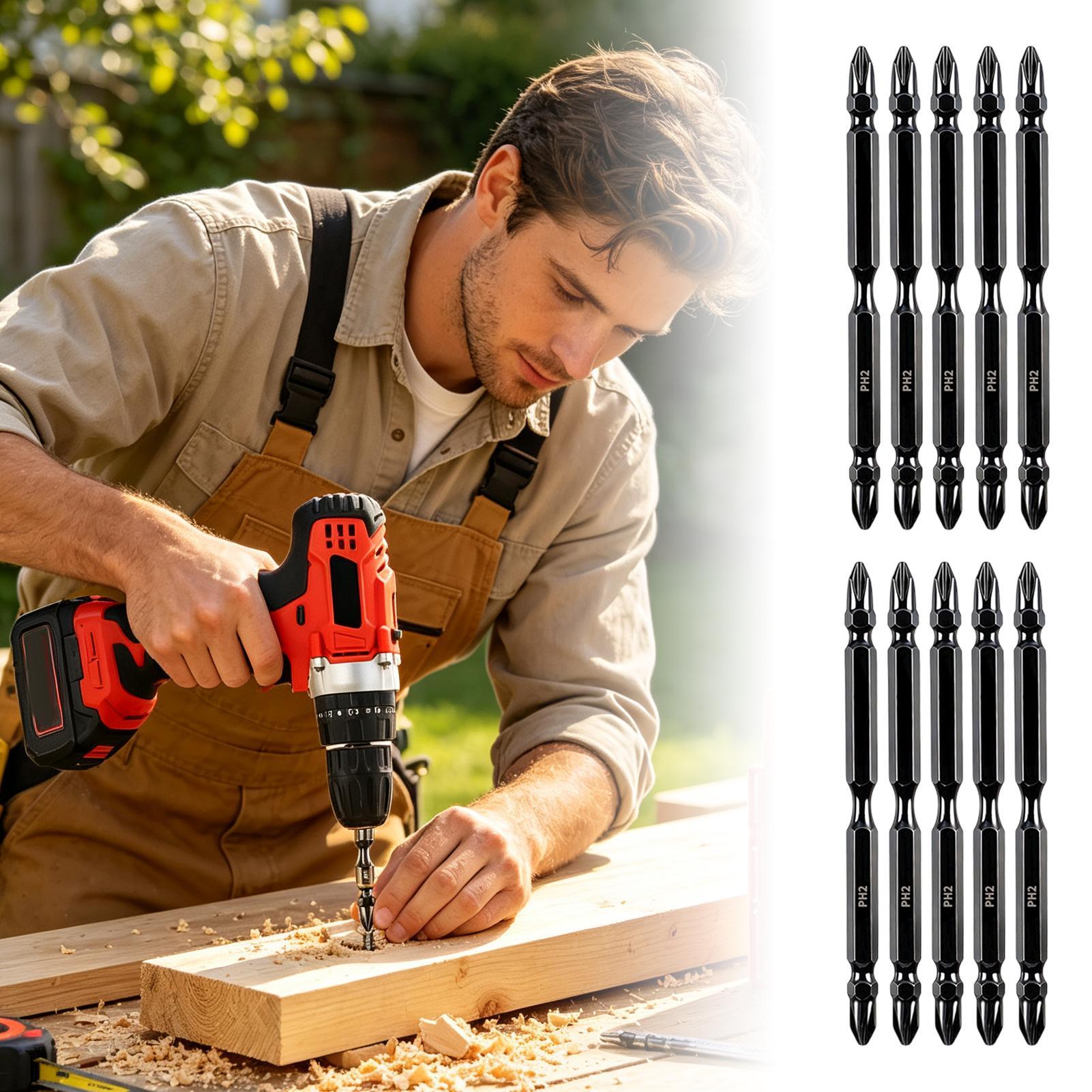 Drill Bit Set - Manyetik Matkap Uçları Çift Uçlu Frezelenmiş