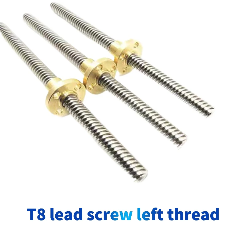 Lead Screw 8Mm - T8 kurşun vida sol iplik lead2/3/8mm