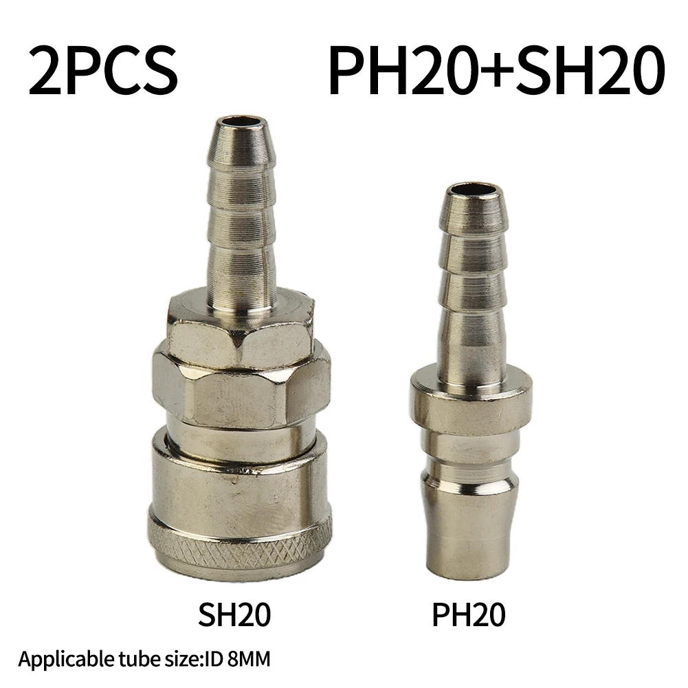 Coupling 8Mm - 2 adet Hava Hattı Hortum Bağlantı