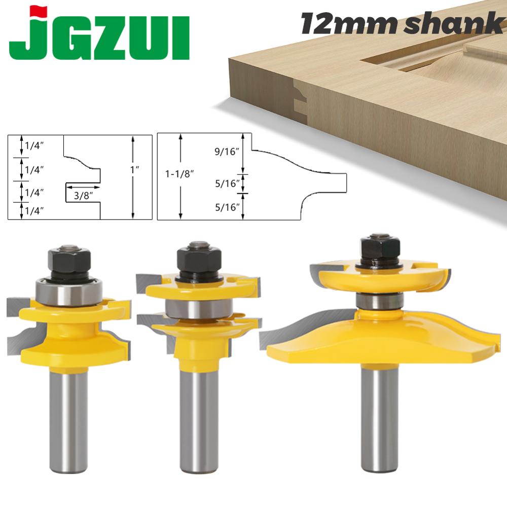 End Mill Set - 3 adet 12mm Shank Ray ve