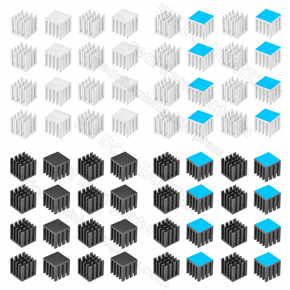 Aluminium Extrusion - Alüminyum soğutucu 15x15x15mm / 0.59x0.59x0.59 