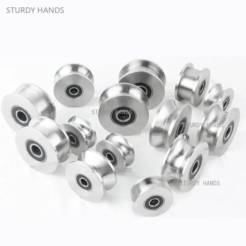 V Slot Wheel - 1 adet Paslanmaz Çelik Parça Kasnak