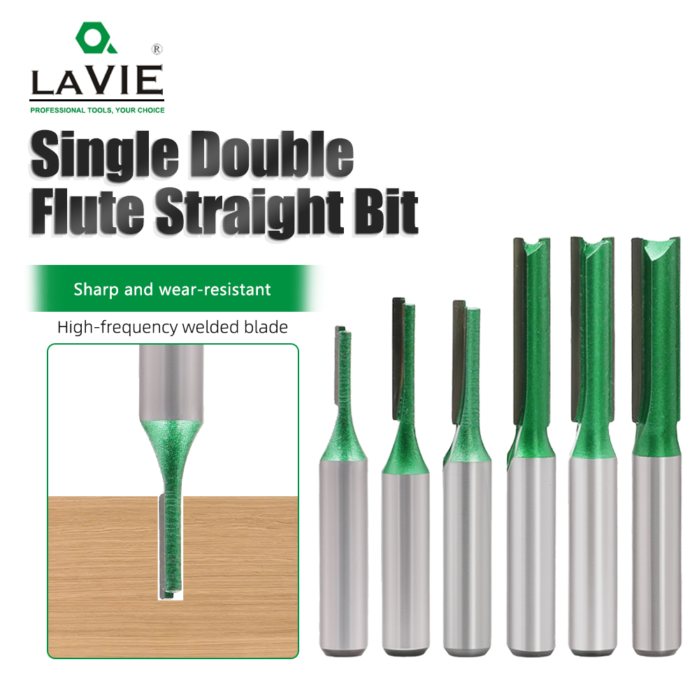 End Mill Set - LAVIE 8mm Shank 6 Parça Kanal