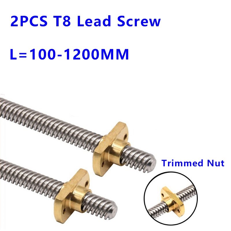Lead Screw 8Mm - T8 T-tipi Trapez Vidalı Mil 8mm
