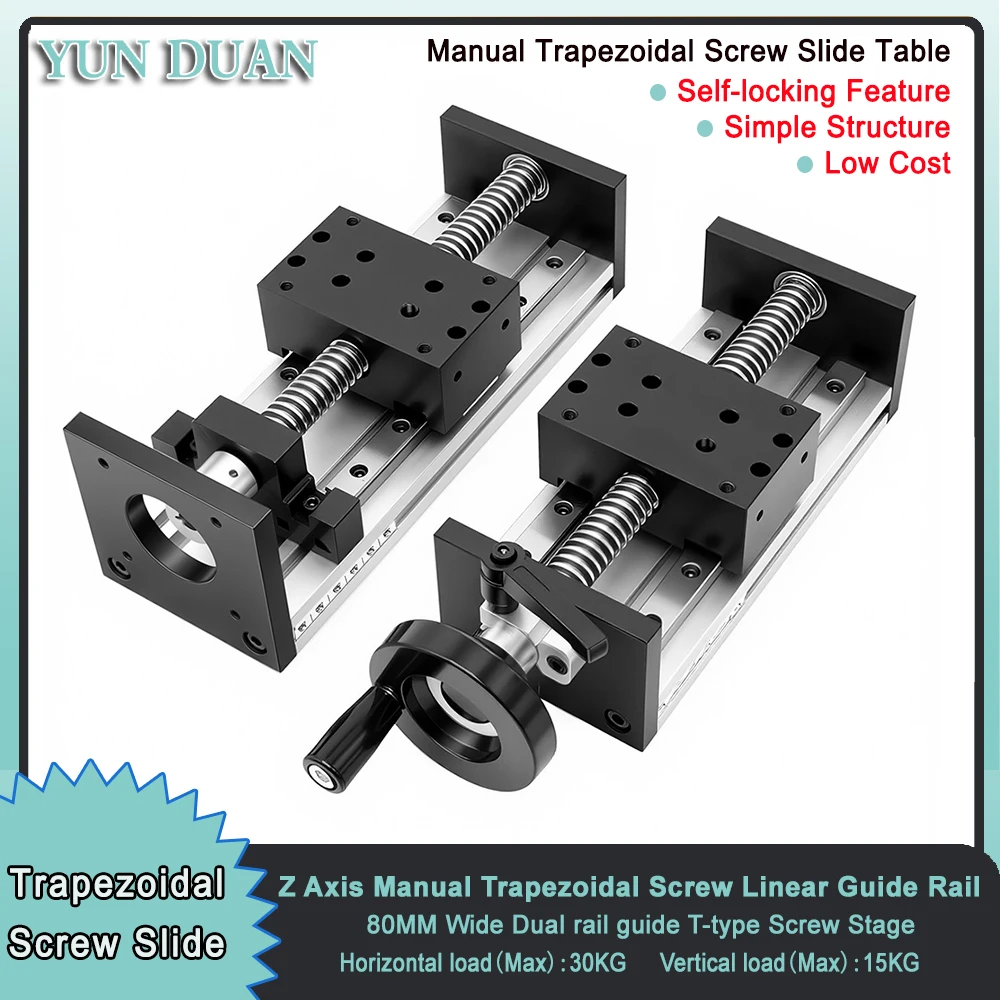 Linear Rail - Z Ekseni 80mm Genişliğinde Trapez Vidalı