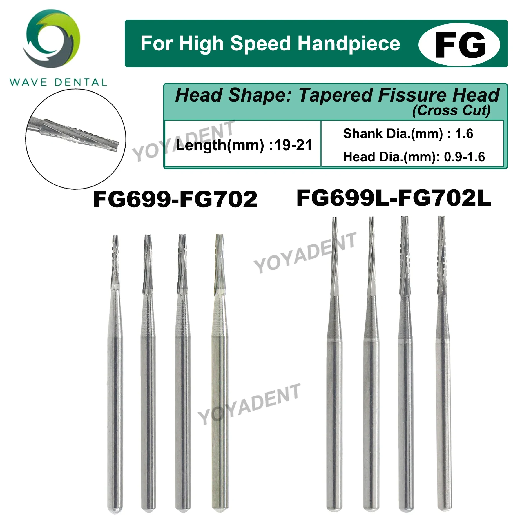 Carbide End Mill - PRIMA DALGA Diş Burs Tungsten Karbür