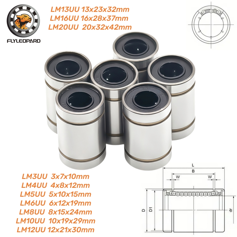 1 adet LM3UU LM4UU LM6UU LM8UU - Lm8Uu Bearing incelemesi ve fiyatı