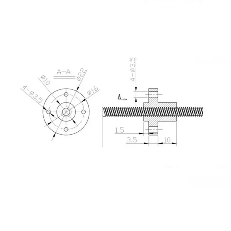 T8 kurşun vida sol iplik lead2 - Lead Screw 8Mm incelemesi ve fiyatı