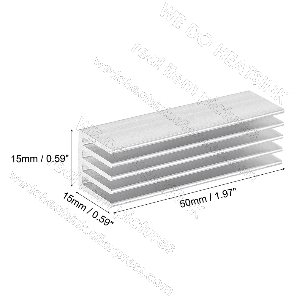 Biz soğutucu 5 adet 50x15x15mm - Aluminium Extrusion incelemesi ve fiyatı