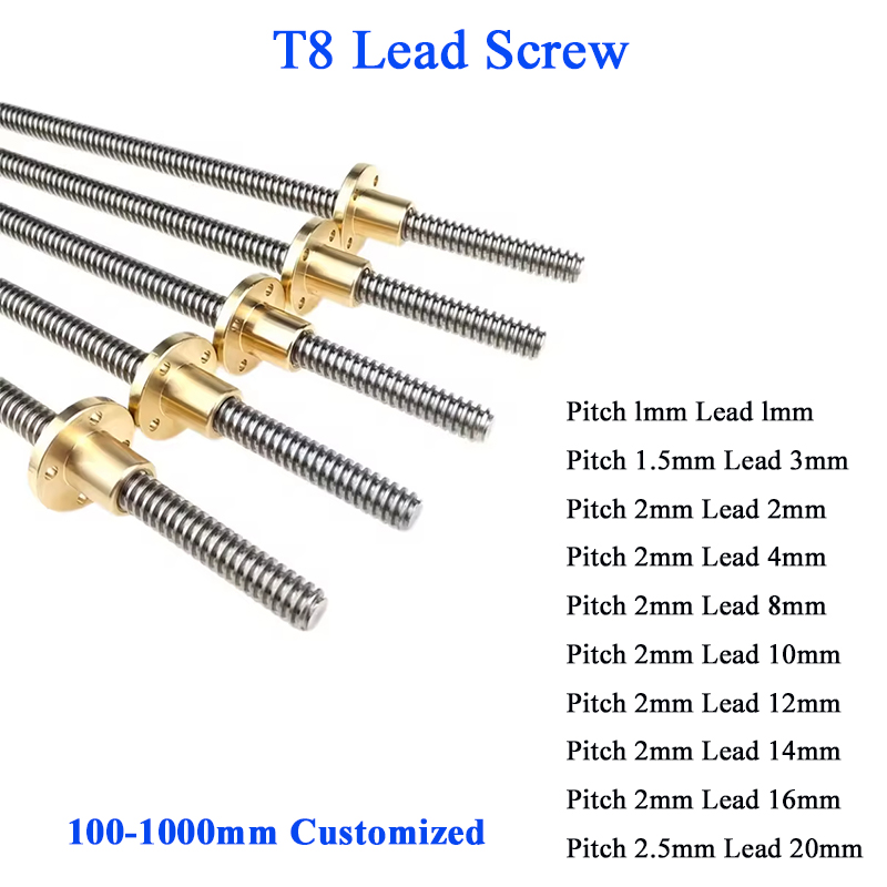 T8 Kurşun Vida Kurşun 2mm 4mm  - Lead Screw 8Mm incelemesi ve fiyatı