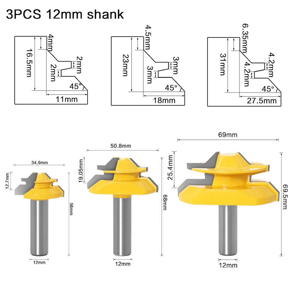 12mm 1/2' Shank Miter 45 Derec - End Mill Set incelemesi ve fiyatı