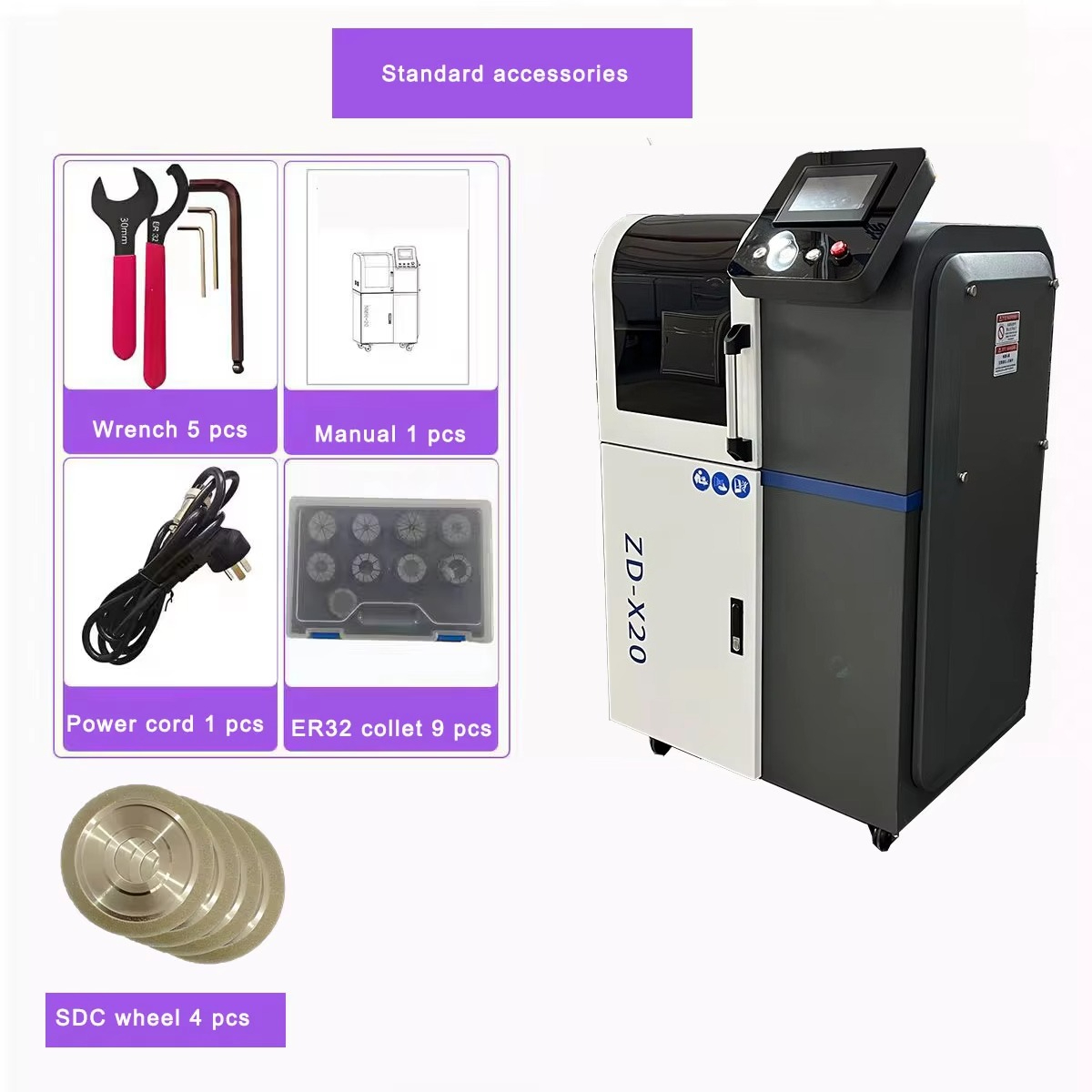 CNC Parmak Freze Bileme Makine - End Mill incelemesi ve fiyatı